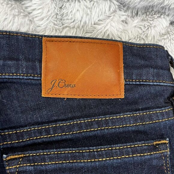 J.Crew Jeans Women 26 Toothpick Skinny Dark Wash Stretch Denim Mid Rise Everyday - Picture 9 of 12